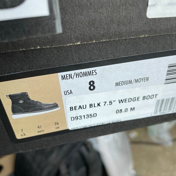 Harley-Davidson Men's Beau 7.5 Inch Wedge Boot Motorcycle, Black, 8.5 S095 - Picture 10 of 12